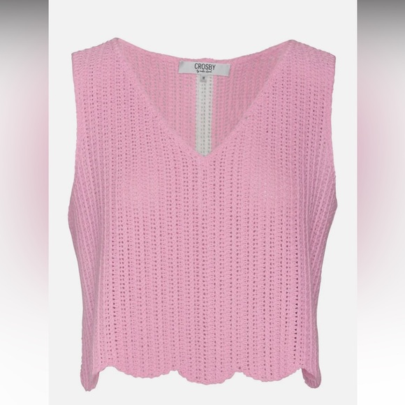 Crosby By Mollie Burch Scallop sweater tank - Picture 1 of 5